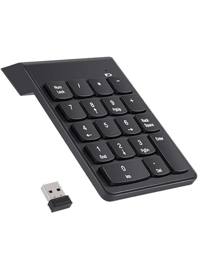 Wireless numeric keypad, portable design with 18 comfortable keys – compatible with Windows 7 and 8 - Image 2